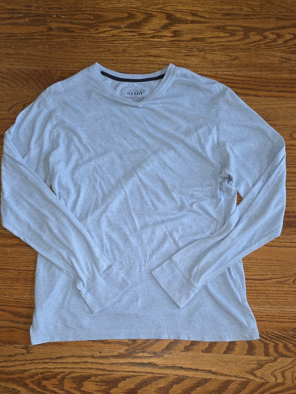 Old Navy Men’s Pale Blue Long Sleeve Crew Tee
